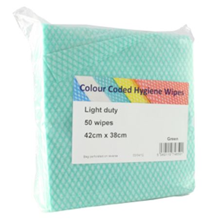 Picture of Clean and Clever Light Weight GREEN 40gsm Cloths x50