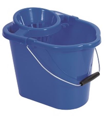 Picture of WQ12 Blue Hygiene Mop Bucket 12L 55530