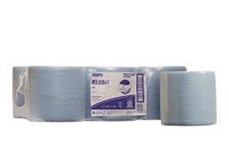 Picture of 7267 L10 Wypall C/F Roll Blue 6x400Sht
