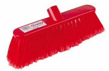 Picture of 12" Deluxe Red Broom Head Soft Bristles