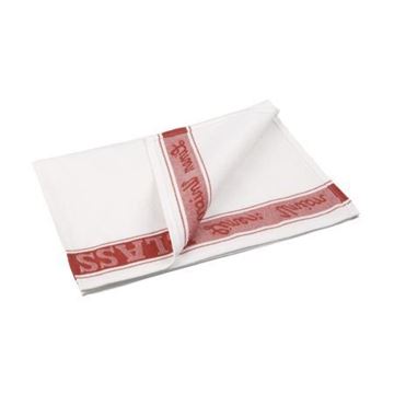 Picture of E910 Glass Cloth Linen Union Red Boarder