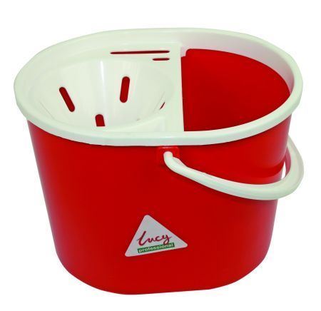 Picture of Lucy Oval Mop Bucket complete with Sieve Red