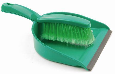 Picture of Plastic Dustpan & Brush Soft Green