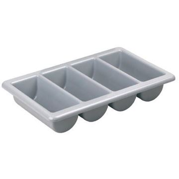 Picture of J850 4 Division Grey Cutlery Tray Plasti