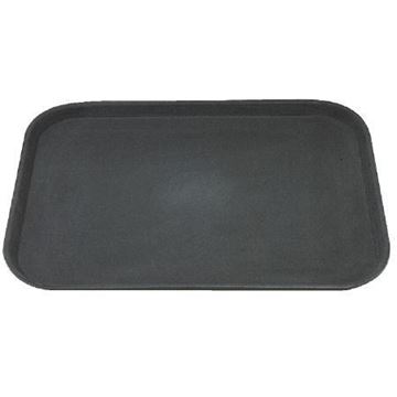Picture of TRAY BLACK 14X18" RECTANGULAR NON SLIP