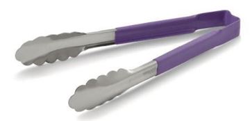 Picture of Vollrath Purple Utility Grip Kool Touch Tong 9"