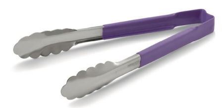 Picture of Vollrath Purple Utility Grip Kool Touch Tong 9"