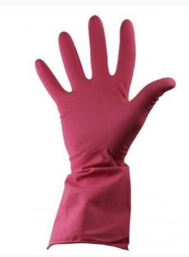 Picture of Red Rubber Glove M/W SML S.6/7