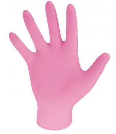 Picture of GL5602 Bodyguard Pink Nitrile Med 10x100