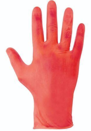 Picture of GD17 Red P/F Vinyl Glove Large x100