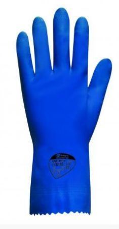 Picture of Optima Mediumweight Rubber Glove Blue