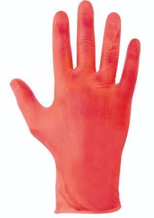 Picture of GD17 Red P/F Vinyl Gloves Small x100
