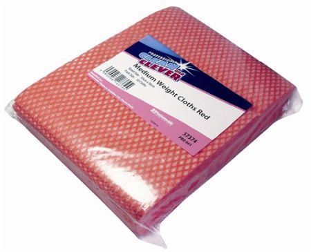 Picture of Clean and Clever Medium Weight Cloth Red x50      57374
