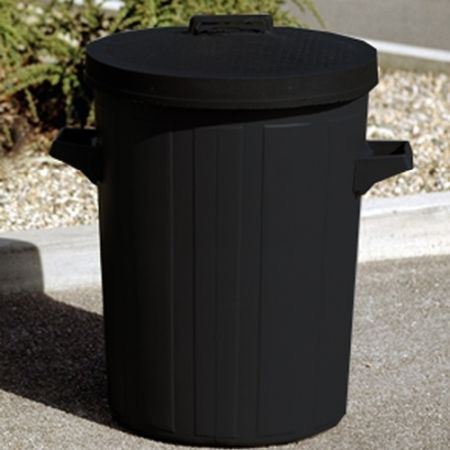 Picture of Grey 90L H/Duty Plastic Dustbin With Lid
