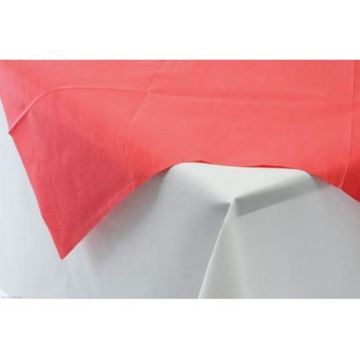 Picture of Table Slip Cover Paper 90cm Sq red 10x25